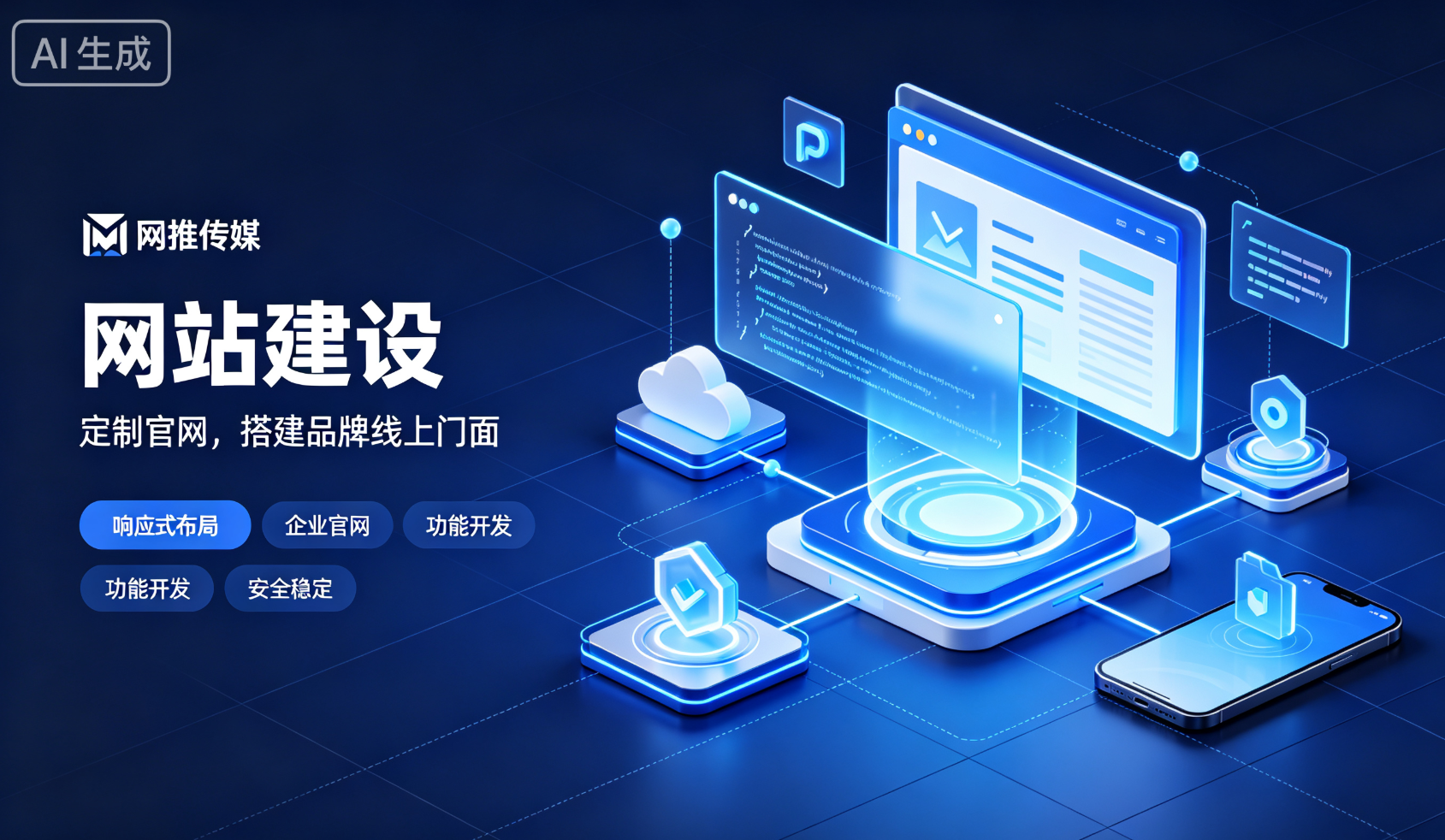 网推传媒设计的响应式企业网站案例截图